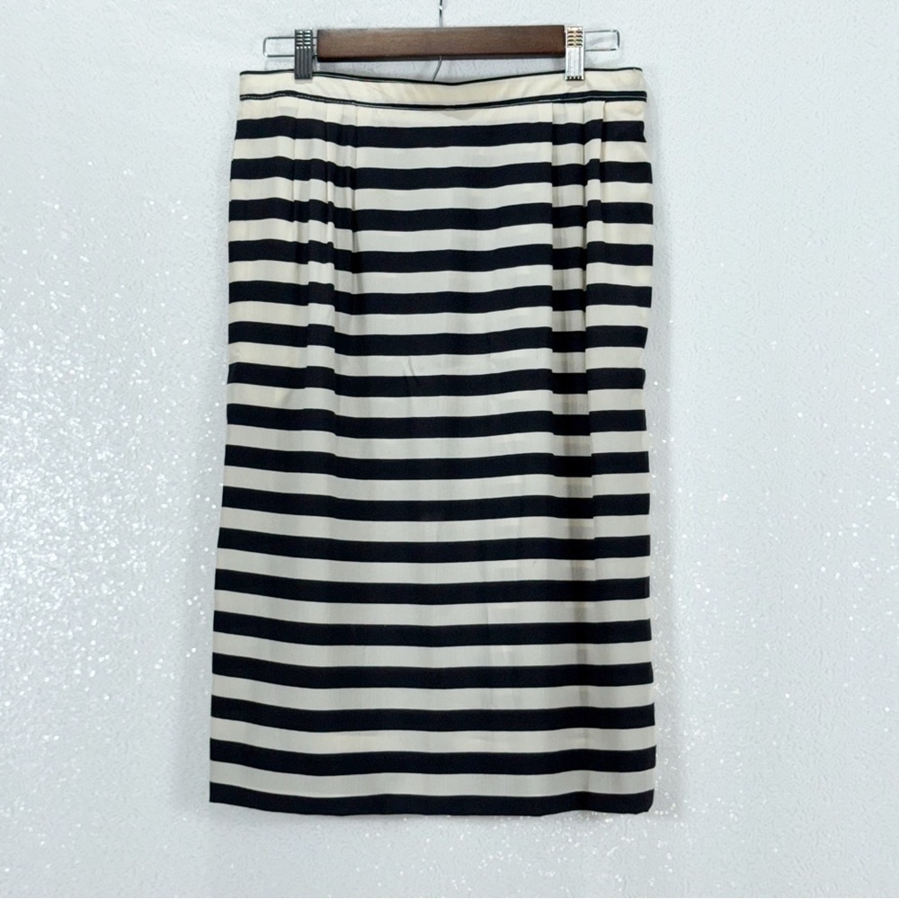 Emanuel Ungaro Black and White Midi Pencil Skirt - Picture 6 of 15